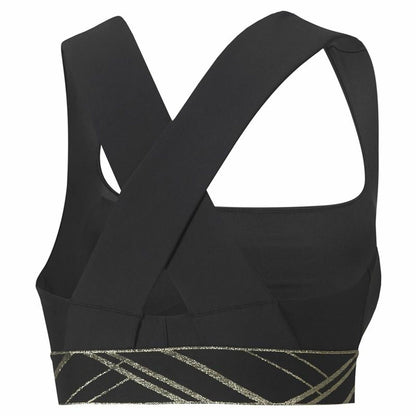 Sports Bra Puma Mid Impact Deco Glam Black-8