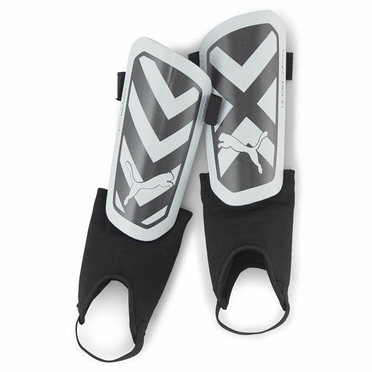 Football Shinguards Puma Ultra Light Ankle White Black