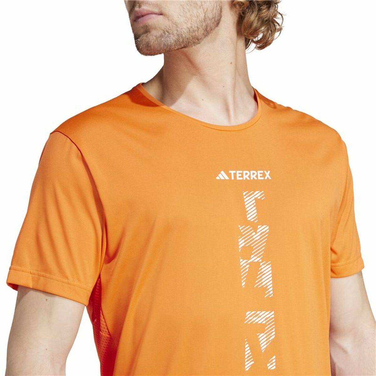 Men’s Short Sleeve T-Shirt Adidas Agravic Terrex Orange