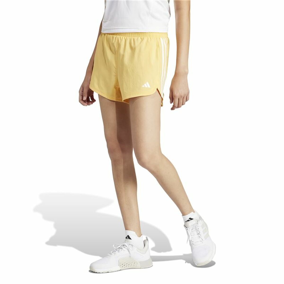 Sports Shorts Adidas Essentials Pacer Wvn High Yellow