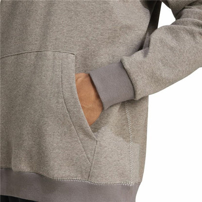 Men’s Hoodie Adidas Seasonal Essentials Melange Hoodie Brown Beige