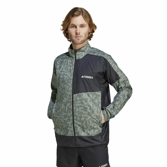 Windjas Windcheater Jacket Adidas Terrex Green-Grey/Black Heren