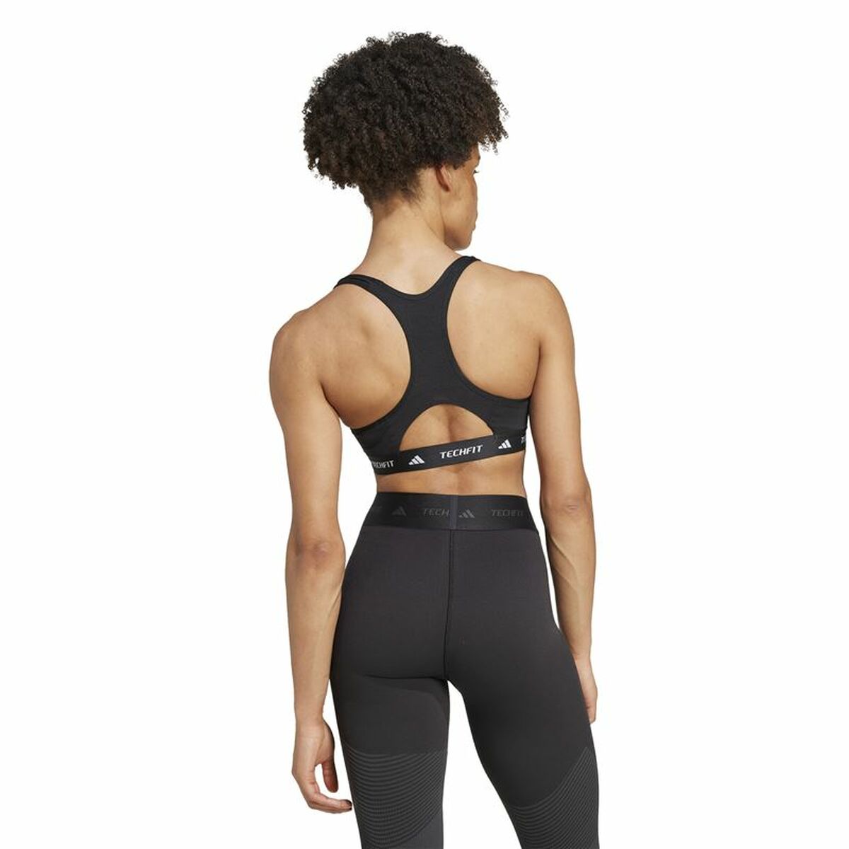 Sports Bra Adidas Techfit Medium Black XS-2