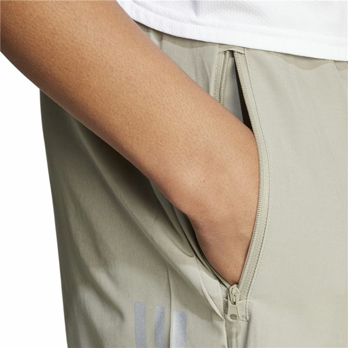 Men's Sports Shorts Adidas Gym+ Training 3 Bandas Brown