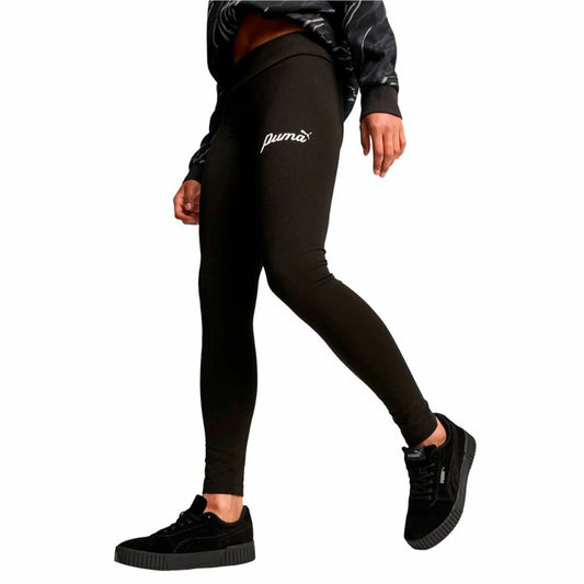 Dames Sportlegging Puma Essentials + Script Black