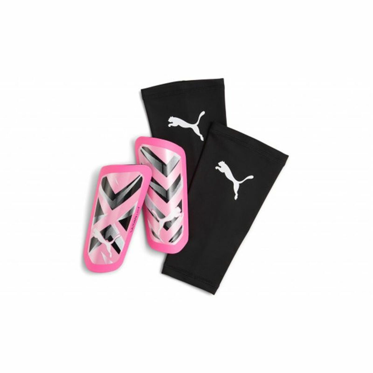 Football Shinguards Puma Ultra Light Sleeve Pink