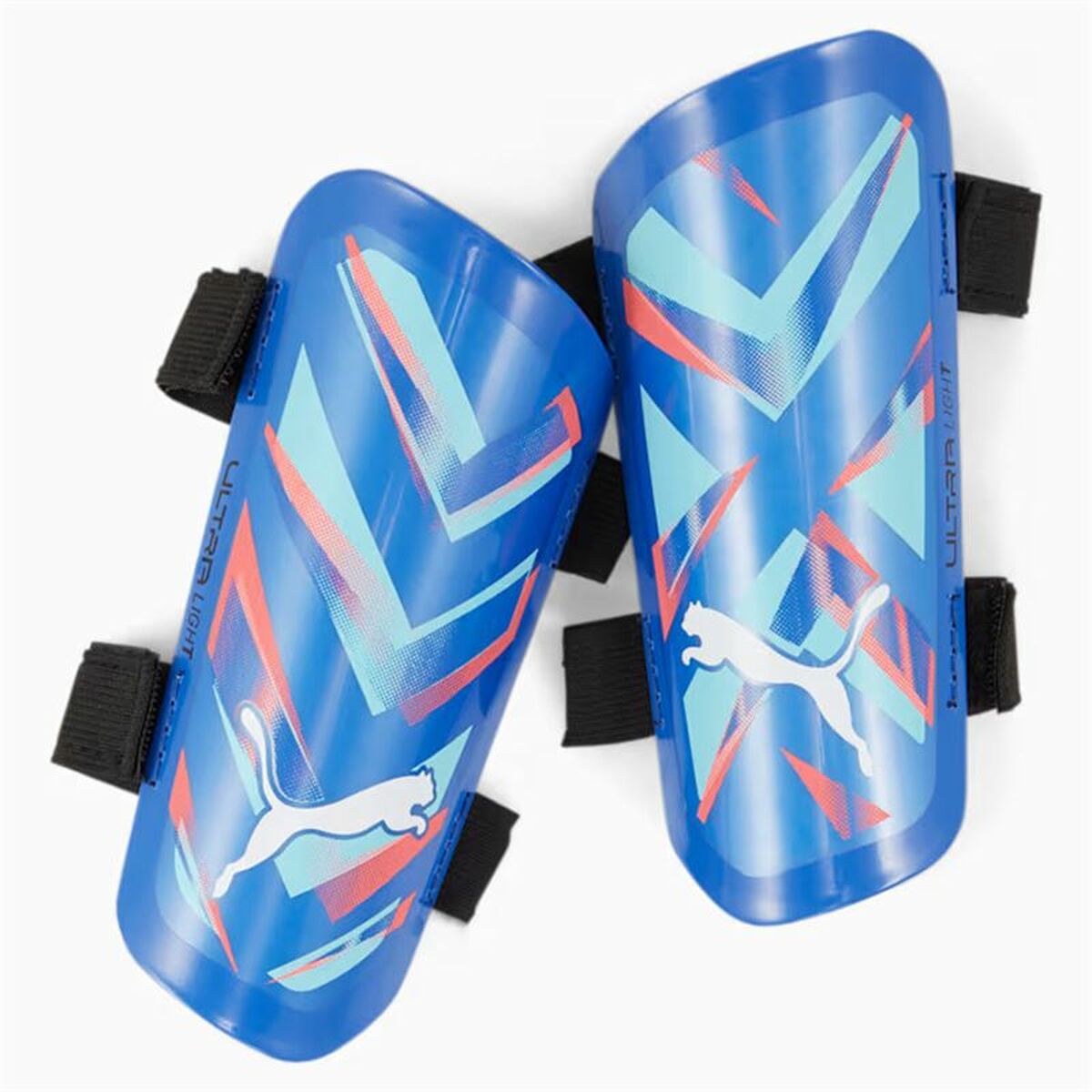 Football Shinguards Puma Ultra Light Strap Blue