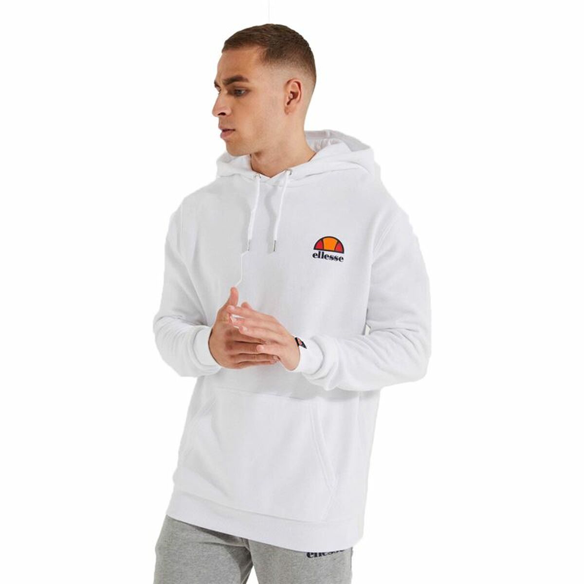 Men’s Hoodie Ellesse Toce OH Hoody White-0