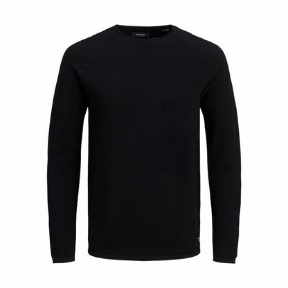 Men’s Long Sleeve T-Shirt Jack & Jones ehill Knit Black