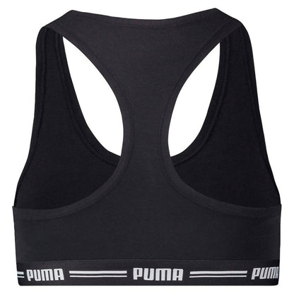 Puma women's sport bottom with rubber waist - hip style - 2 pieces/pack - black - M