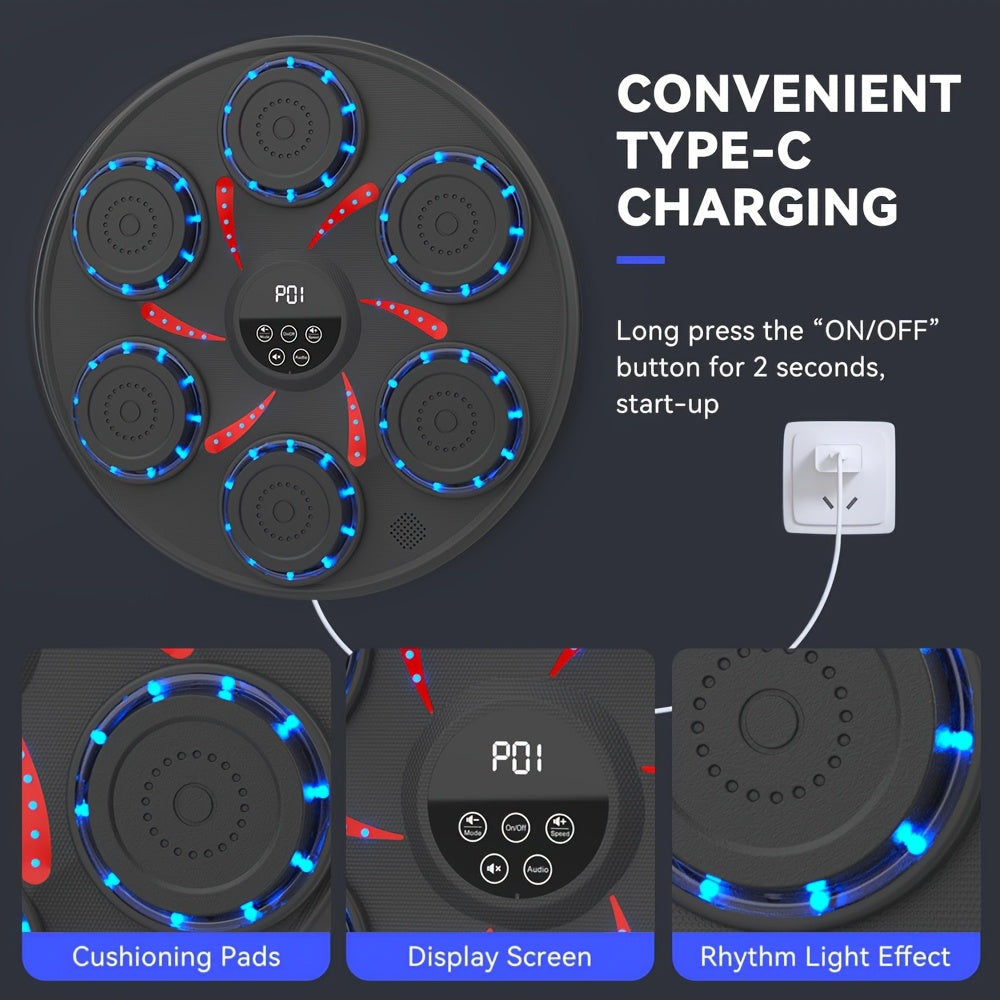 Smart Wireless Wall Boxing Machine with Gloves-2
