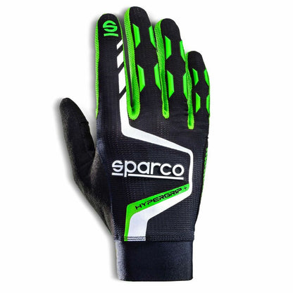 Gloves Sparco HYPERGRIP+ Black/Green 10-0