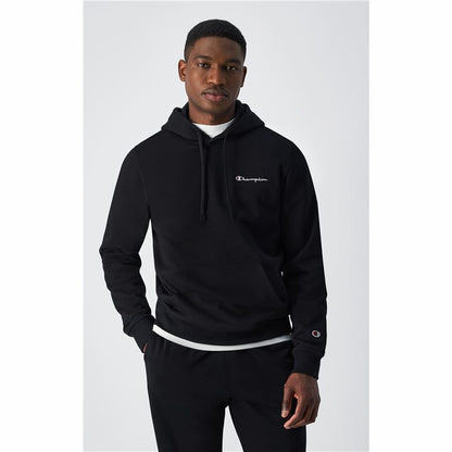 Men’s Hoodie Champion Hooded Sweatshirt Black L-4