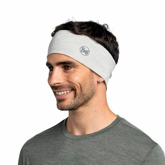 Buff Haarband/zweetband Solid Cloud Grey