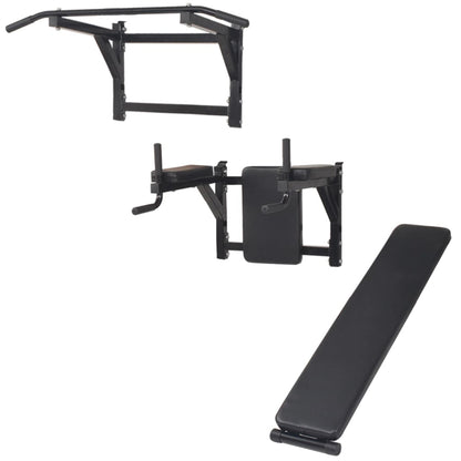 Fitnessapparaat Wandgemonteerd Zwart