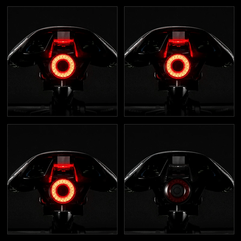 Smart LED Bike Taillight with Auto Brake Sensing and IPx6 Waterproof-4