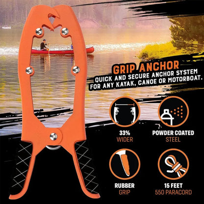 Kayak Anchor Gripper with Large Clamping Mouth-1