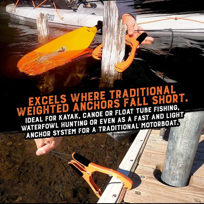 Kayak Anchor Gripper with Large Clamping Mouth-2