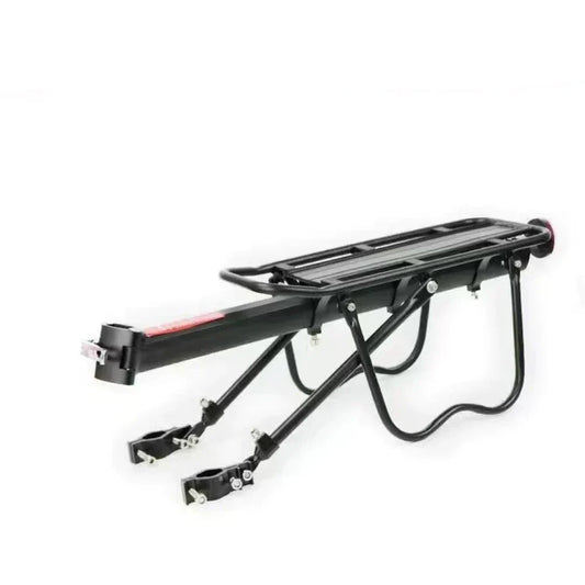 Bicycle Rear Shelf Aluminum Black for Mountain and Road Bikes-0