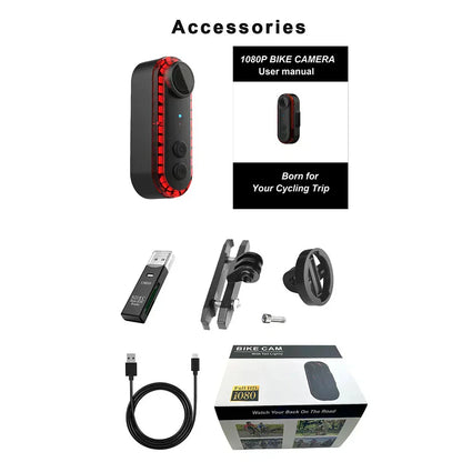 Battery-Powered Rear Cycling Camera with Tail Lamp-2