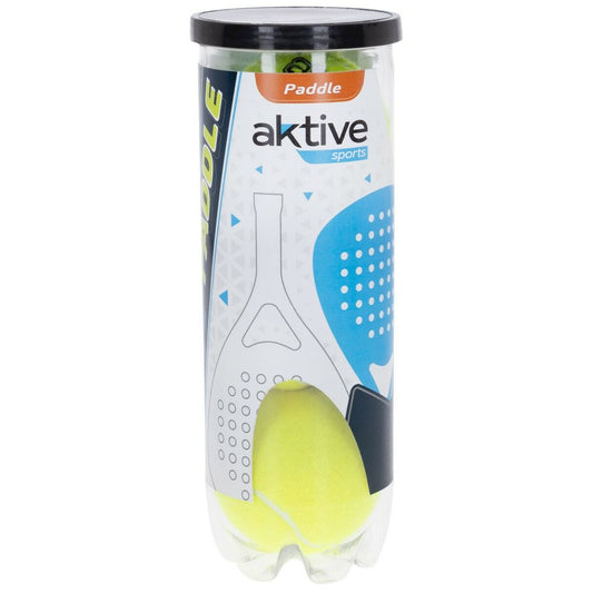 Aktive 3 Pieces Yellow 6 Units Padel Ballen