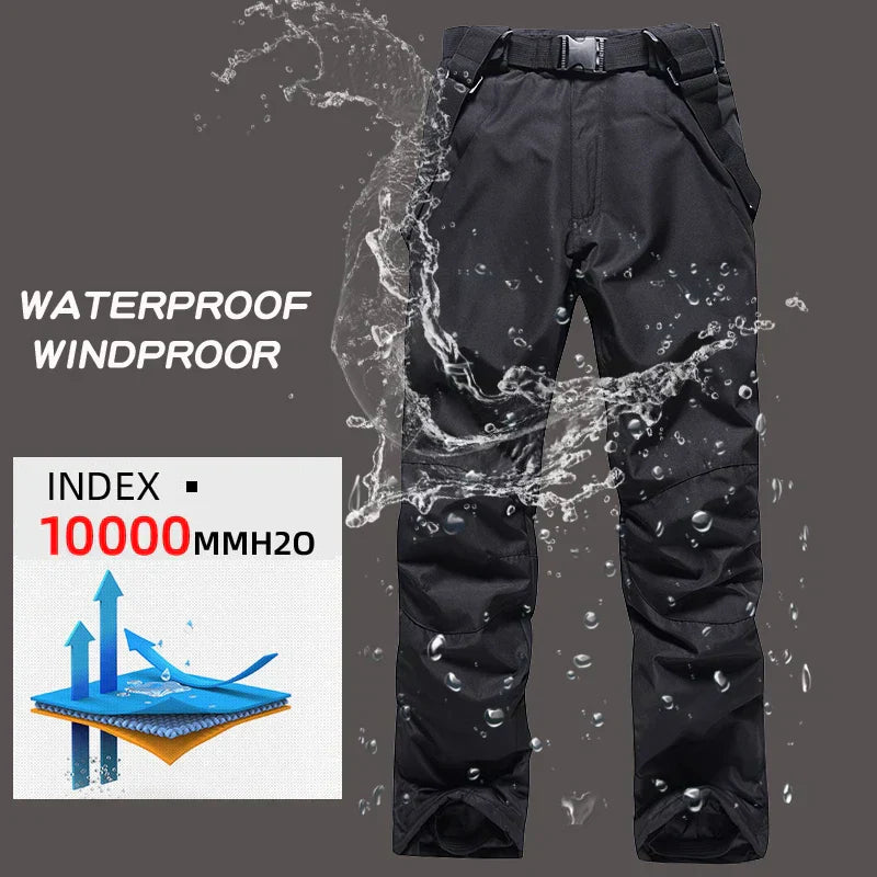 Men’s Ski Suit: Waterproof Windproof Snowboard Jacket-2