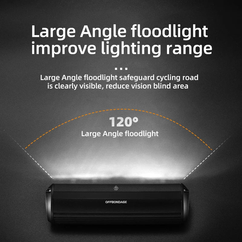 Bicycle Light Front 2600 Lumen USB Rechargeable Waterproof-2