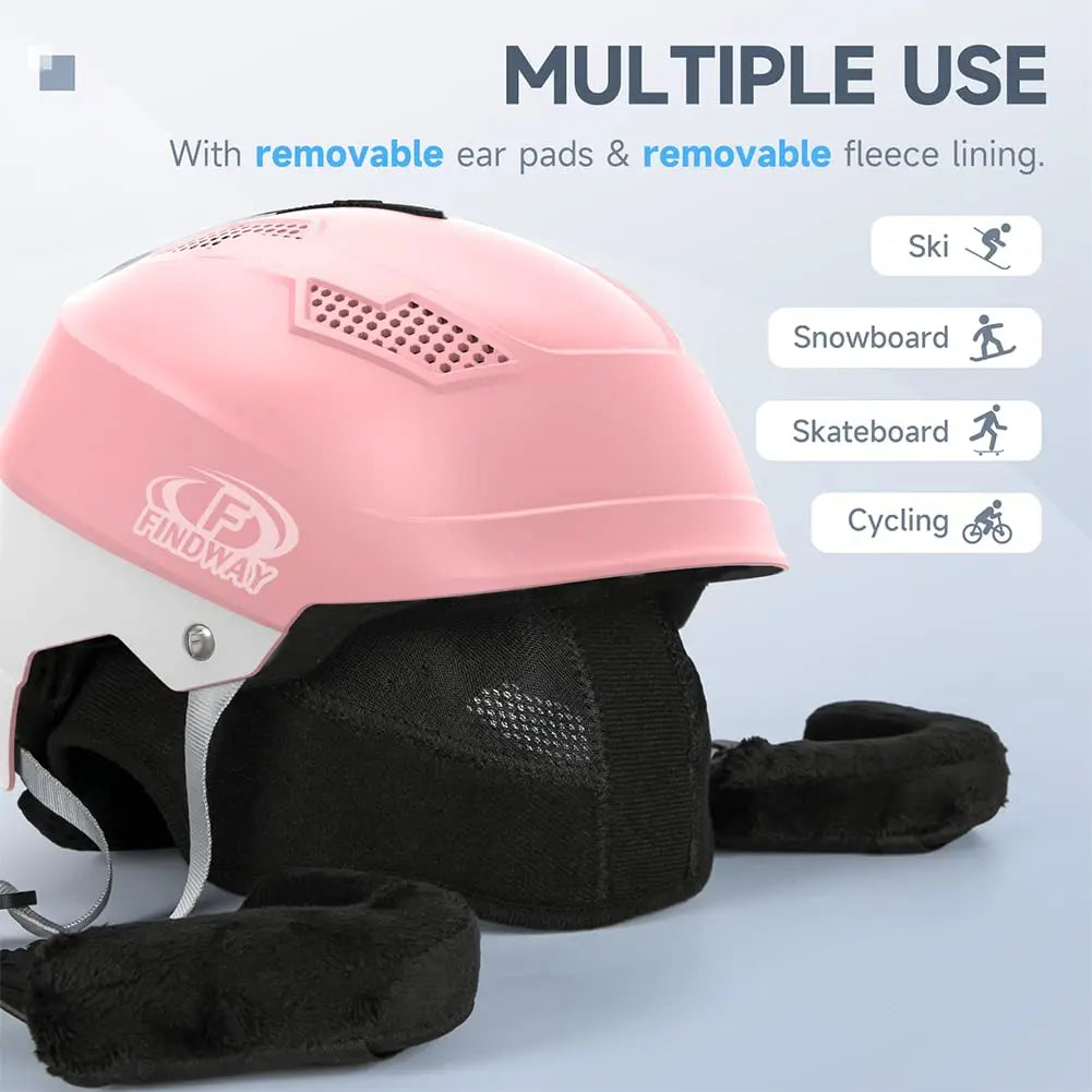 Ski Helmet Goggle Compatible Snowboard Helmet-1