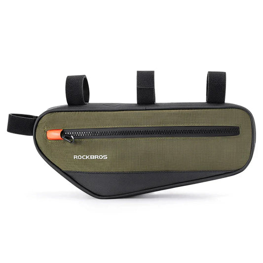 1.7L Bicycle Frame Tube Bag Reflective Green-0