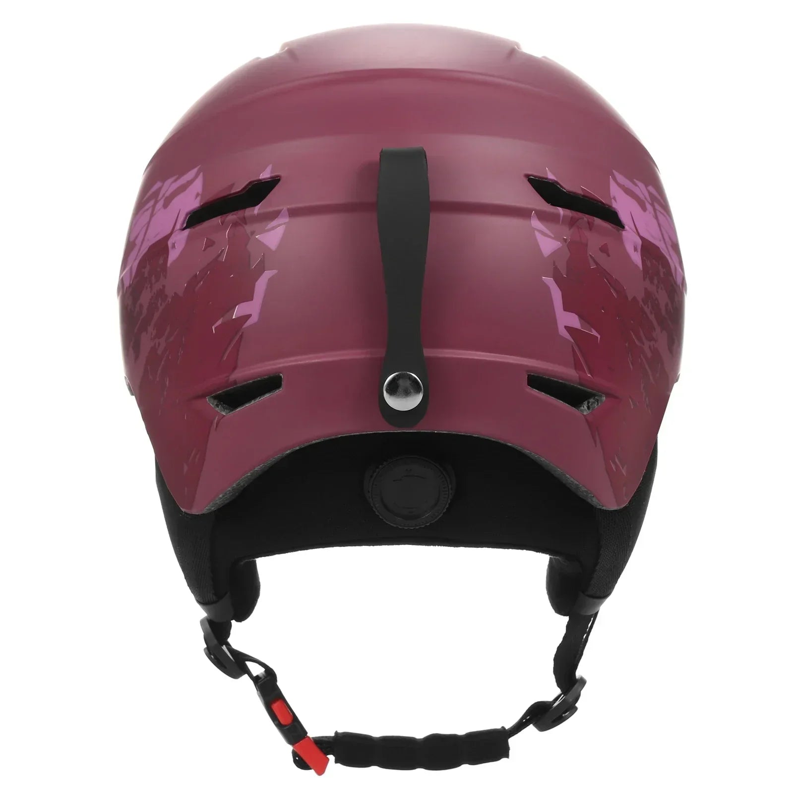 Snowboard Helmet with Detachable Earmuff and Goggle Strap-3