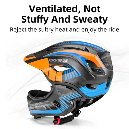 TT-32SOBL Youth Bicycle Safety Helmet 54–58cm Orange-3
