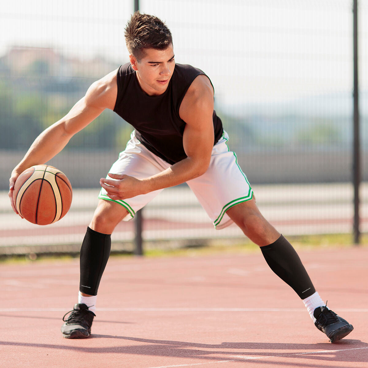 Sports Compression Calf Sleeves Slexxers InnovaGoods 2 Units