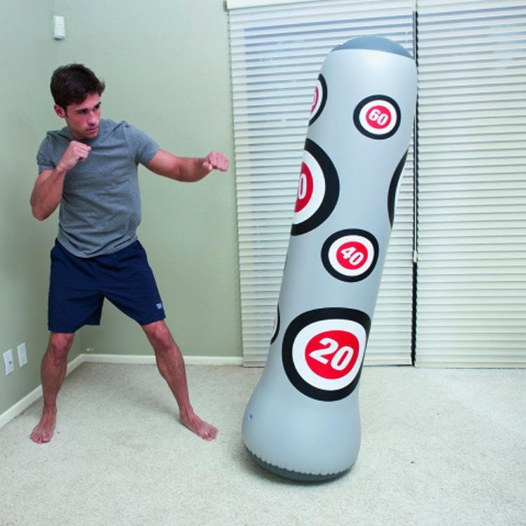 NNEDSZ 1.6M Inflatable Boxing Pillar Sandbag For Adult Children - Vent Toy Punching Bag Tumbler