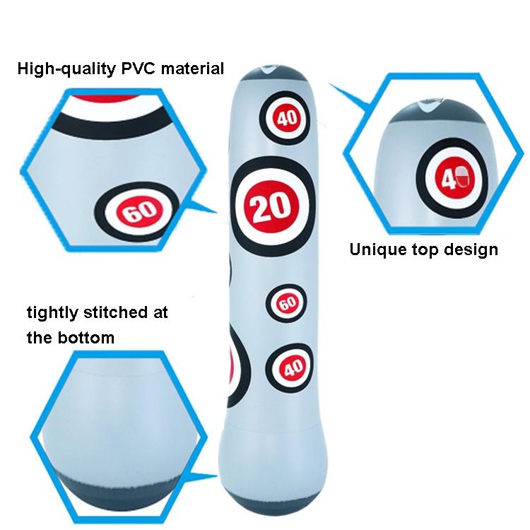 NNEDSZ 1.6M Inflatable Boxing Pillar Sandbag For Adult Children - Vent Toy Punching Bag Tumbler