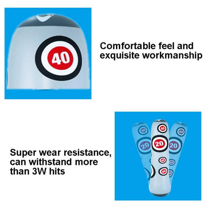 NNEDSZ 1.6M Inflatable Boxing Pillar Sandbag For Adult Children - Vent Toy Punching Bag Tumbler