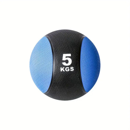 1pc 5kg Solid Rubber Medicine Ball - Gravity Ball for Fitness-0