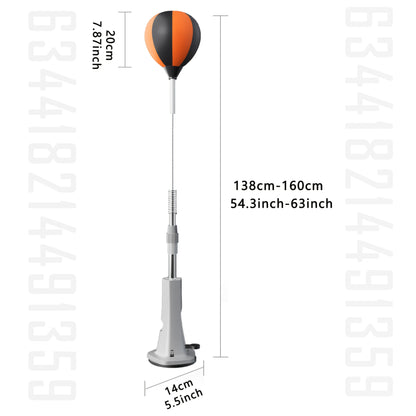 Inflatable Boxing Reflex Bag Adjustable Height Training-2