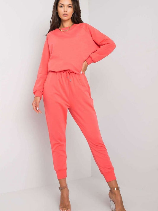 Damesjoggingbroek/Sweatpants Pink - Tracksuit trousers model 166657 Fancy (S/M of L/XL)