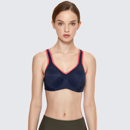 Full Support High Impact Padded Sports Bra-6