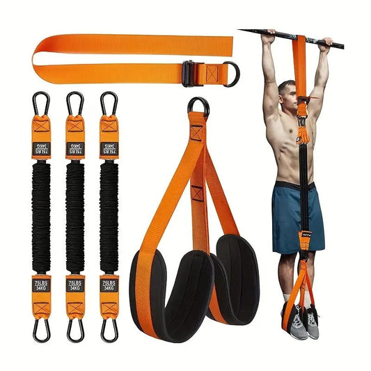 Adjustable Pull-Up Assist Belt with Resistance Bands-0