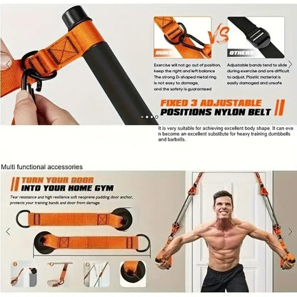 Men’s Pilates Bar with Resistance Bands-2