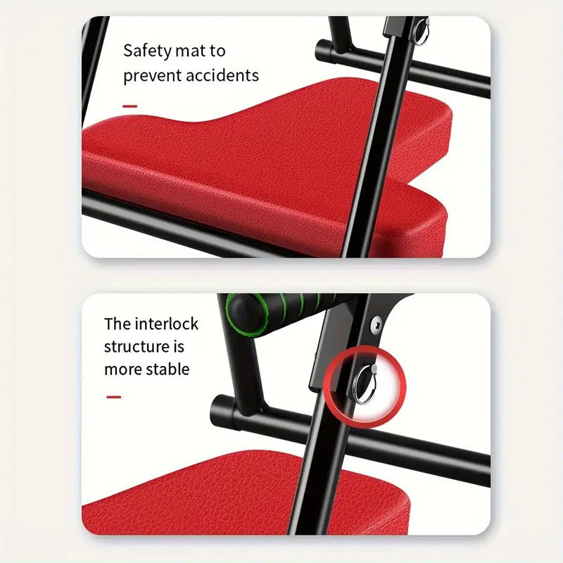 PU Easy-Fold Yoga Inversion Bench Home Fitness-4