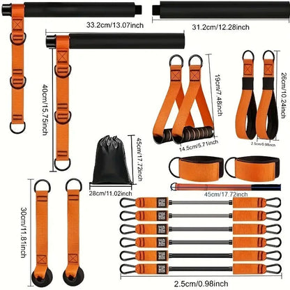 Men’s Pilates Bar with Resistance Bands-3