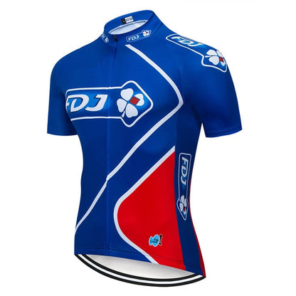 Pro team groupama FDJ cycling jerseys Bicycle maillot breathable Ropa Ciclismo MTB Short sleeve bike cloth 20D GEL