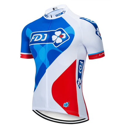Pro team groupama FDJ cycling jerseys Bicycle maillot breathable Ropa Ciclismo MTB Short sleeve bike cloth 20D GEL