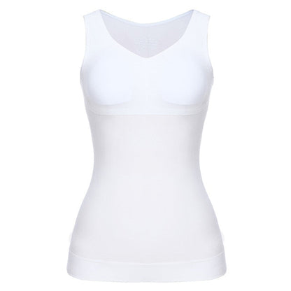 Tank Tops for Women with Built in Bra Shelf Bra Casual Wide Strap Basic Camisole Sleeveless Top Shaper with Removable Bra