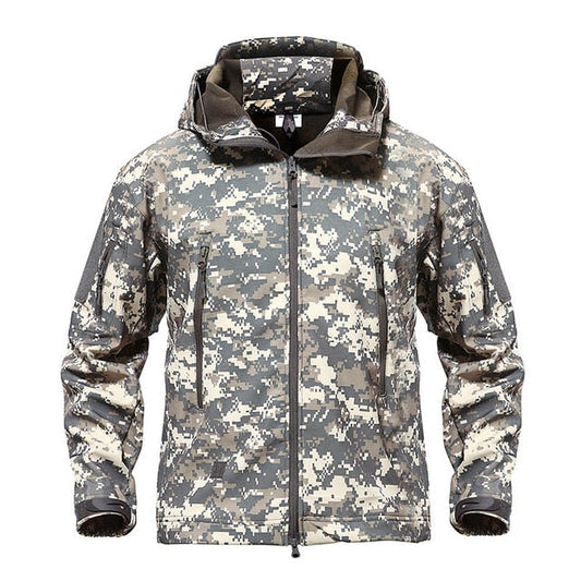 Army Camouflage Airsoft Jacket Men Military Tactical Jacket Winter Waterproof Softshell Jacket Windbreaker Hunt Clothes