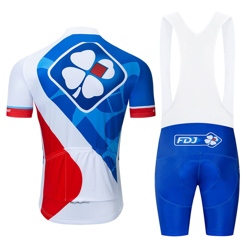 Pro team groupama FDJ cycling jerseys Bicycle maillot breathable Ropa Ciclismo MTB Short sleeve bike cloth 20D GEL