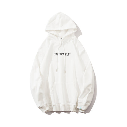 Hip Hop Butterfly Hoodie Sweatshirt Men Harajuku Streetwear Hooded Pullover Cotton Autumn Loose Hoodie Black Clothes