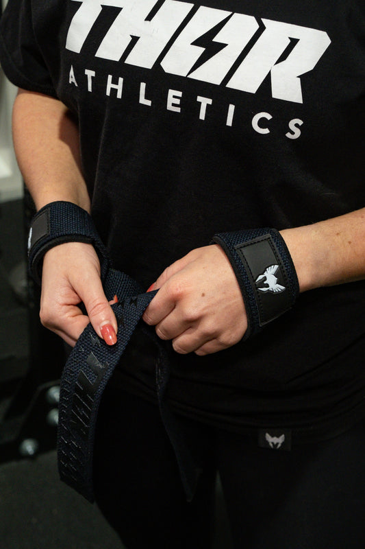 Lifting Straps | Extra Grip | Viking Blue | Thor Athletics-0